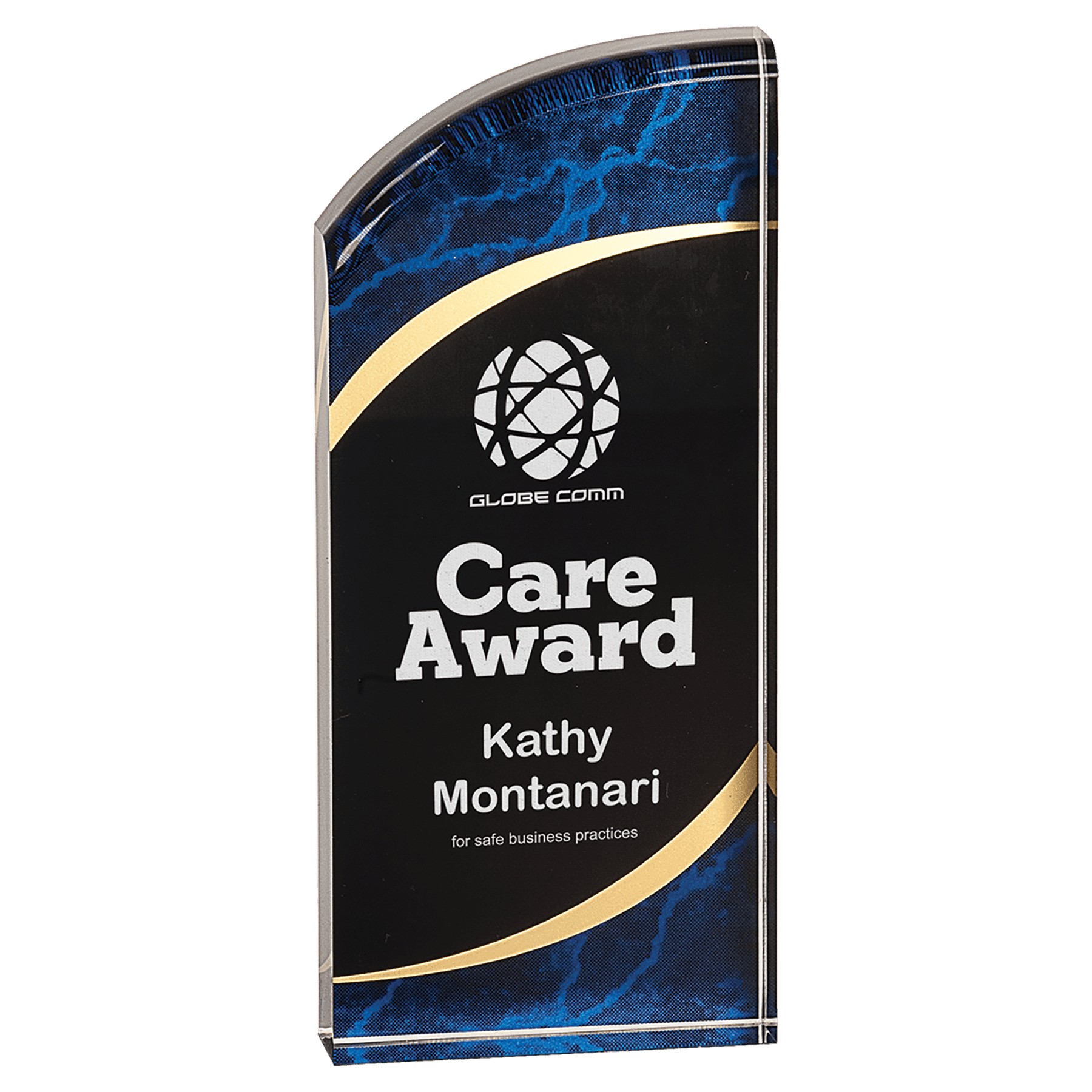 Premier Marble Rounded Acrylic Award