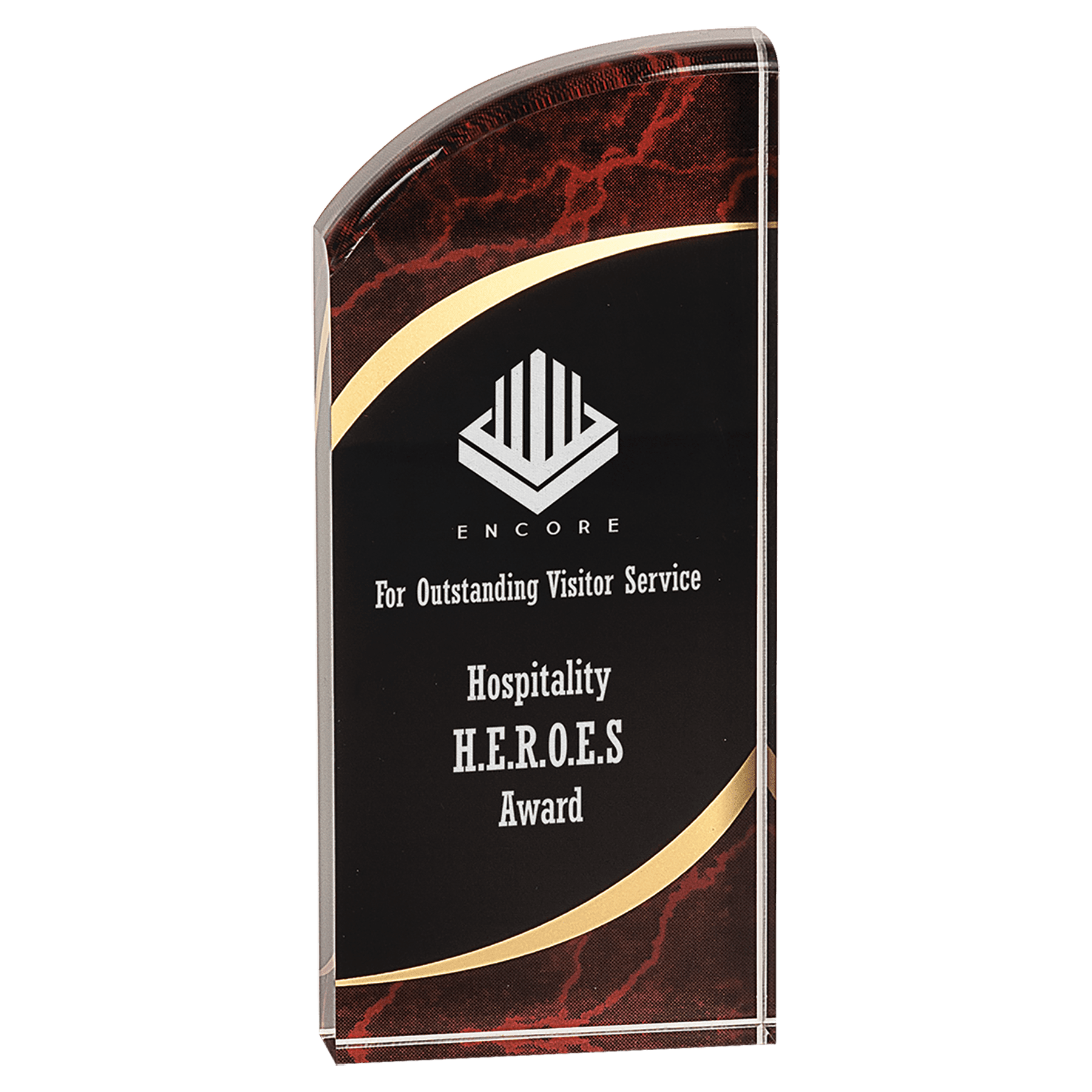 Premier Marble Rounded Acrylic Award