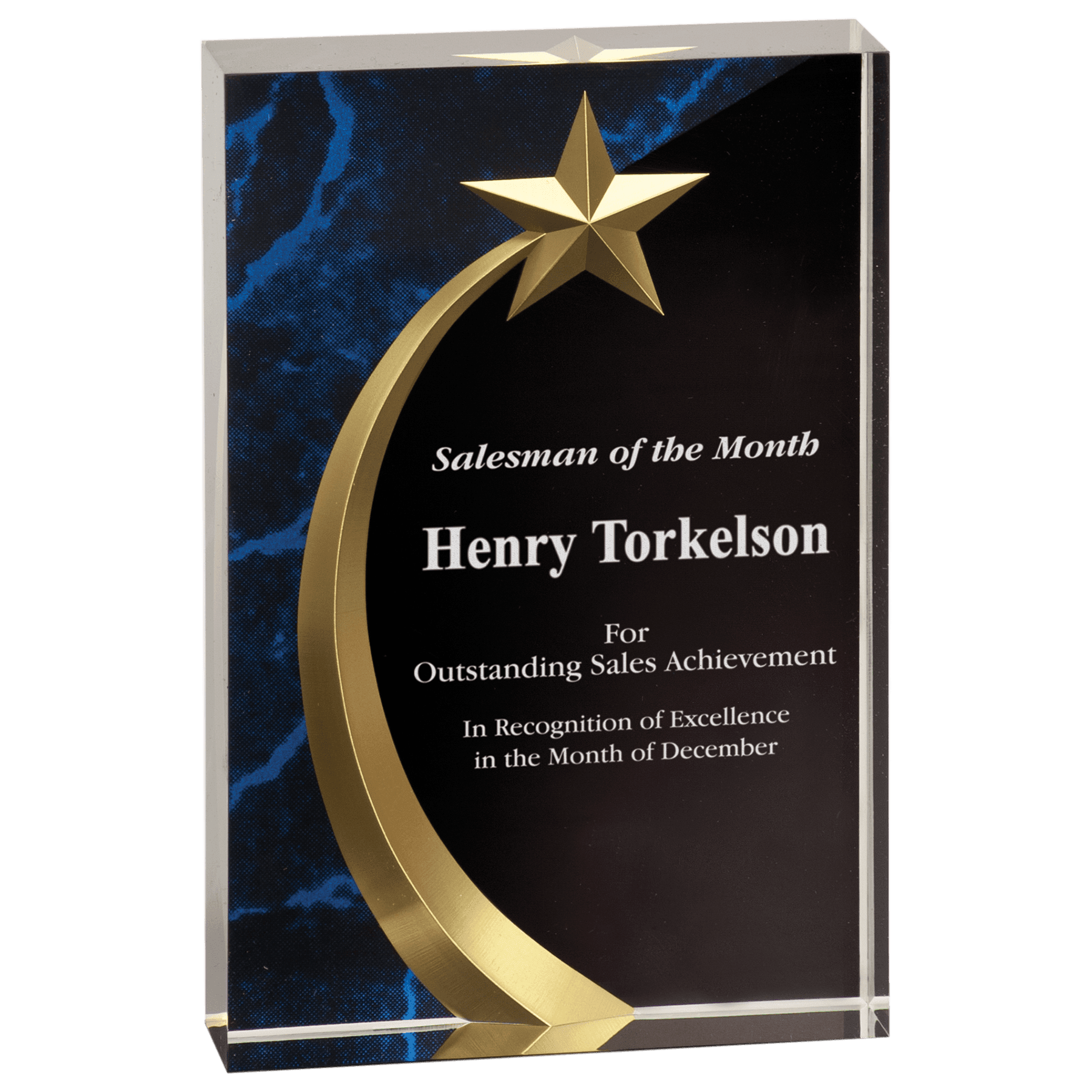 Square Shooting Star Acrylic Award
