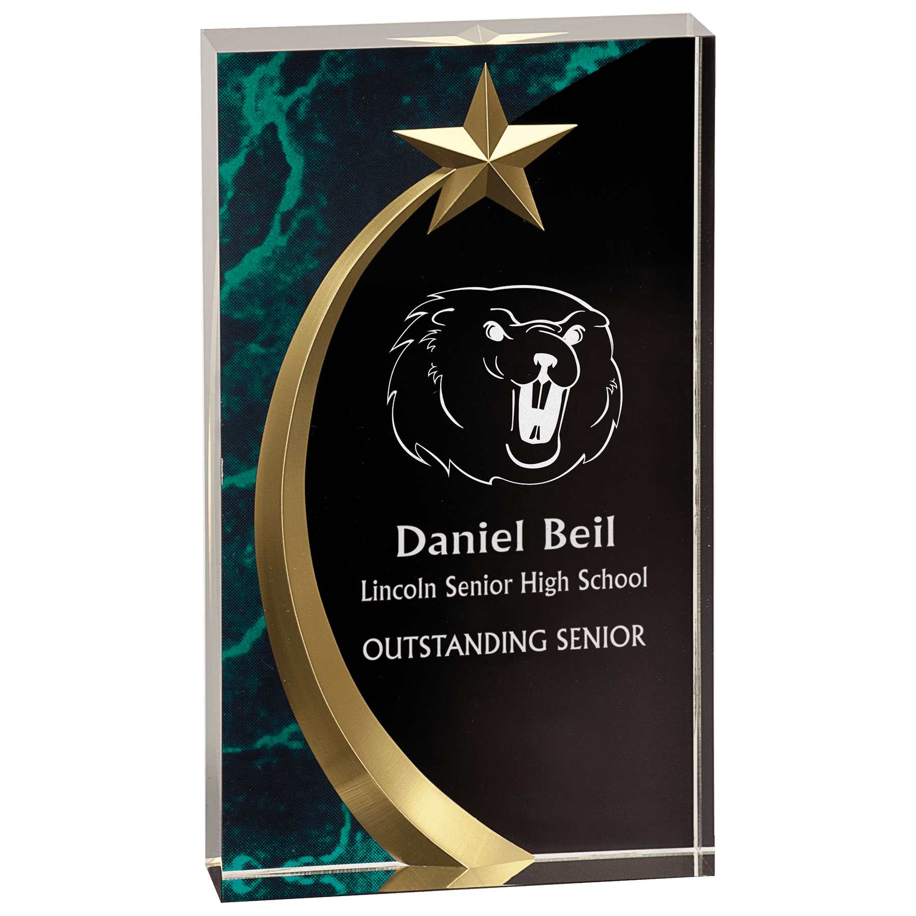 Square Shooting Star Acrylic Award
