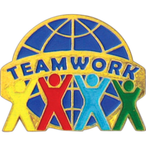 Teamwork World Pin