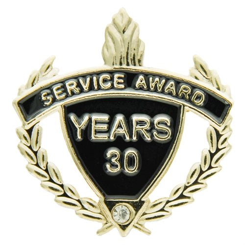 30 Year Rhinestone Service Pin