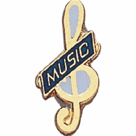 Music Clef Pin