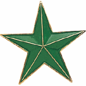 Green Star Pin