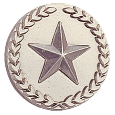 Silver Round Star Pin