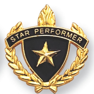 Star Performer with Wreath Pin