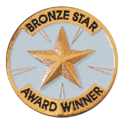 Bronze Star Award Winner Pin