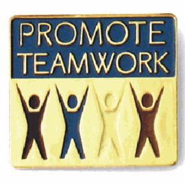 Promote Teamwork Pin