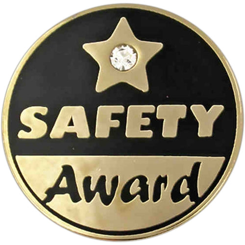 Safety Award Rhinestone Pin