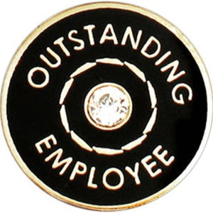 Outstanding Employee Pin with Stone
