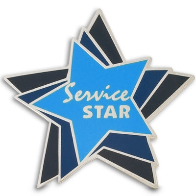 Service Star Pin