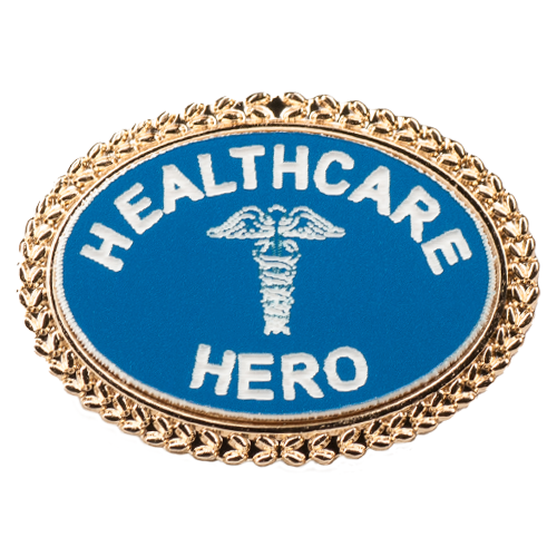 Healthcare Hero Lapel Pin - Oval