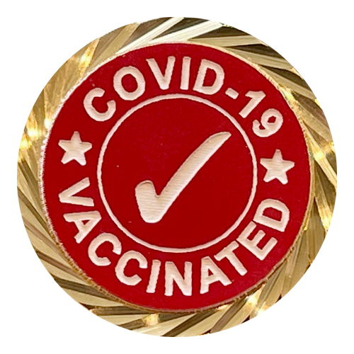 COVID-19 Vaccinated Lapel Pin