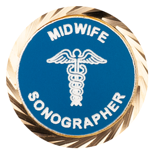 Midwife Sonographer Lapel Pin