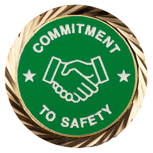 Commitment Base Safety Commitment to Safety Pin – awardshere.com