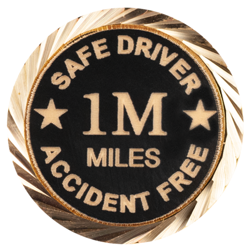 Safe Driver Pin, Accident Free Pin with your choice of miles