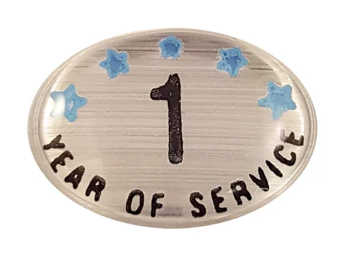 1 YEAR SELF ADHESIVE YEARS OF SERVICE โ awardshere.com