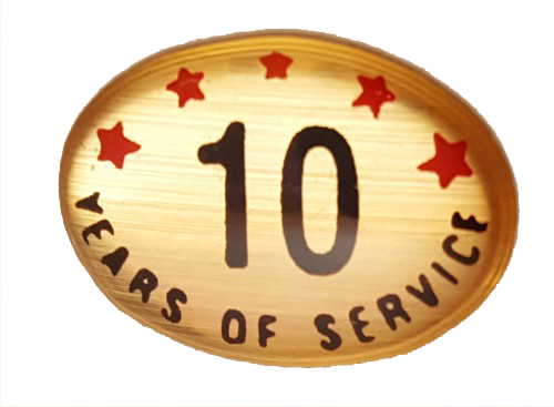 10 Years Self Adhesive Years of Service