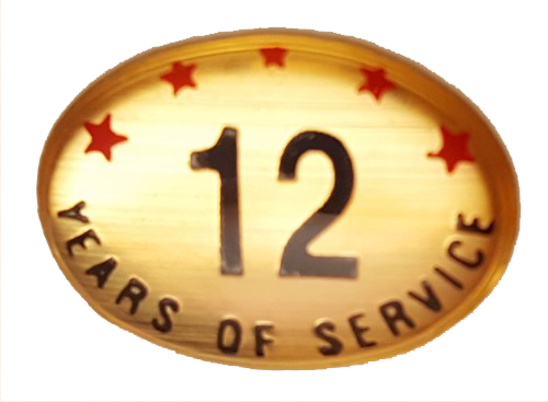 12 Years Self Adhesive Years of Service