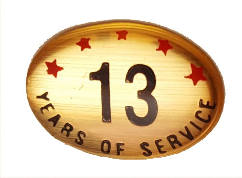 13 Years Self Adhesive Years of Service