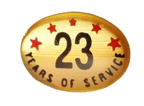 23 Years Self Adhesive Years of Service