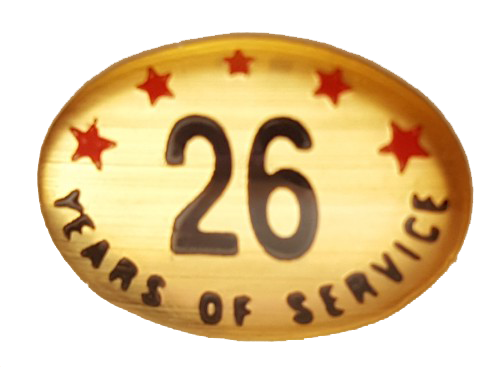 26 Years Self Adhesive Years of Service