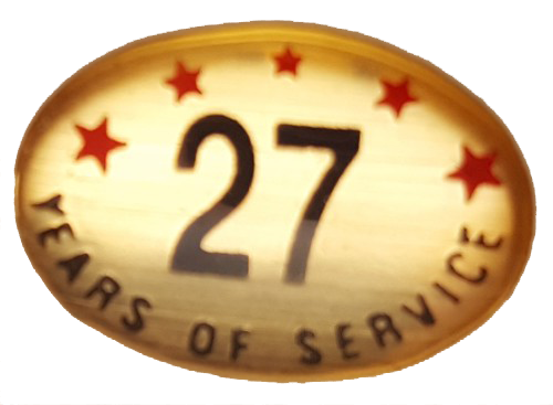 27 Years Self Adhesive Years of Service