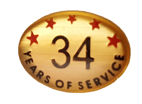 34 Years Self Adhesive Years of Service