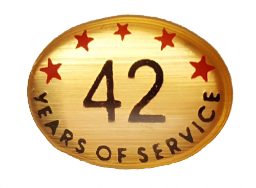 42 Years Self Adhesive Years of Service