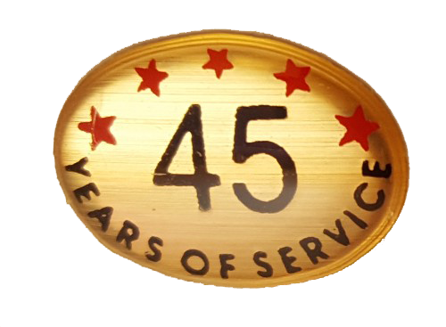 45 Years Self Adhesive Years of Service
