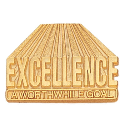 Excellence a Worthwhile Goal Pin