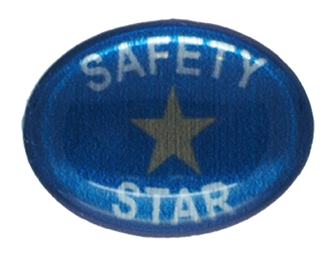 Self Adhesive Safety Star Award